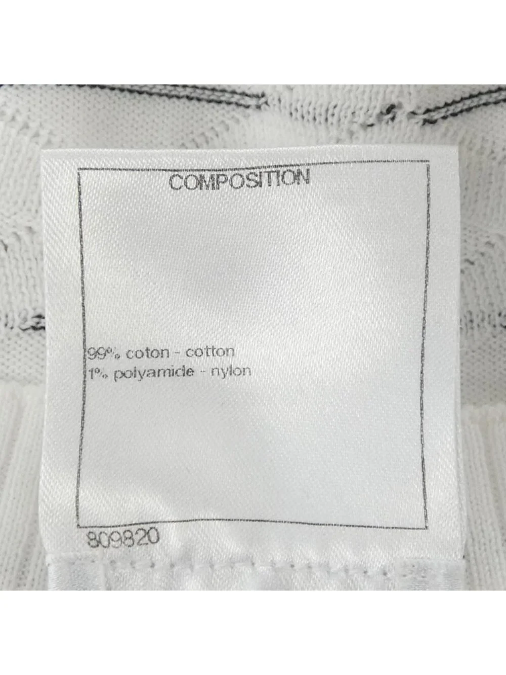 Chanel Knit Sweater White